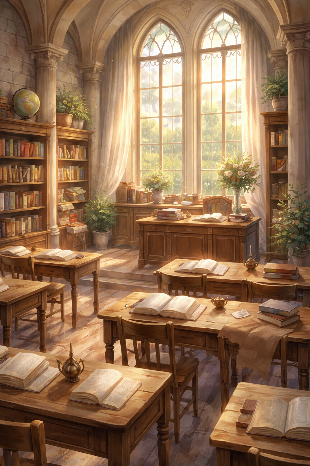 Language learning classroom